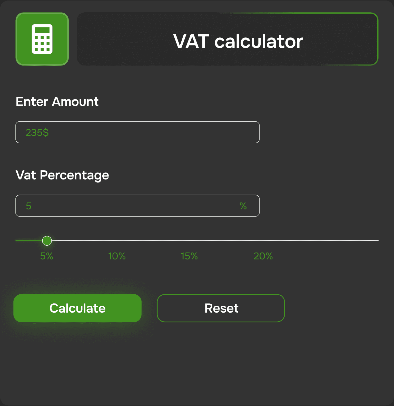 Vat Calculator